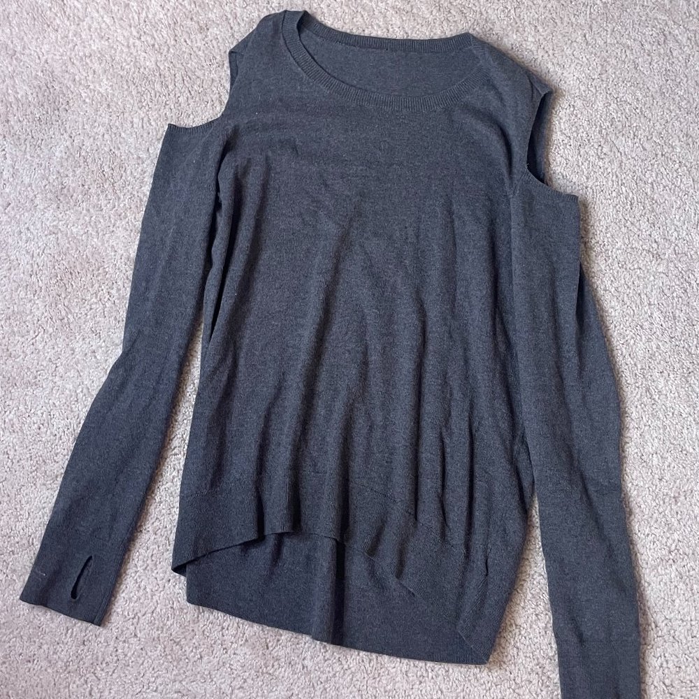 Juicy Couture Shoulder Cut-Out Knit Sweater Size L